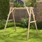 Wooden Swing Frame 67 Solid Wood Heavy Duty A-Frame Stand With Bars Porch Lawn